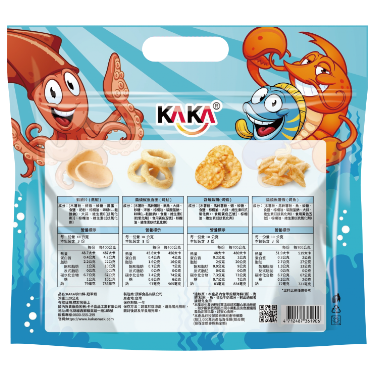 KAKA BBQ Seafood Mixed Chips-Champion Shrimp Classic 120G