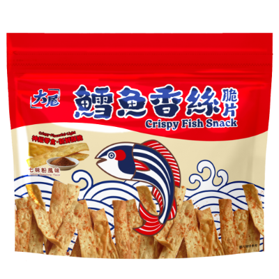 大尾-鱈魚香絲脆片-七味粉風味80g