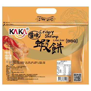 KAKA BBQ Chips- Shrimp Hot 120G