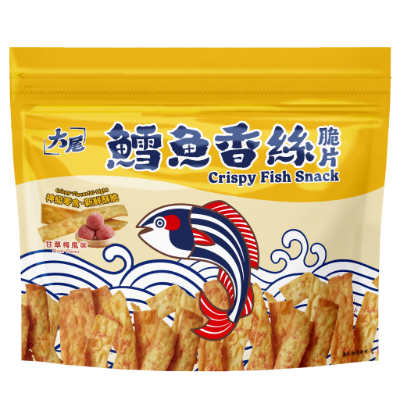 大尾-鱈魚香絲脆片-甘梅粉風味80g
