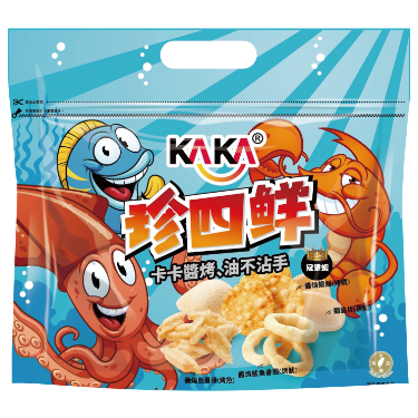 KAKA BBQ Seafood Mixed Chips-Champion Shrimp Classic 120G