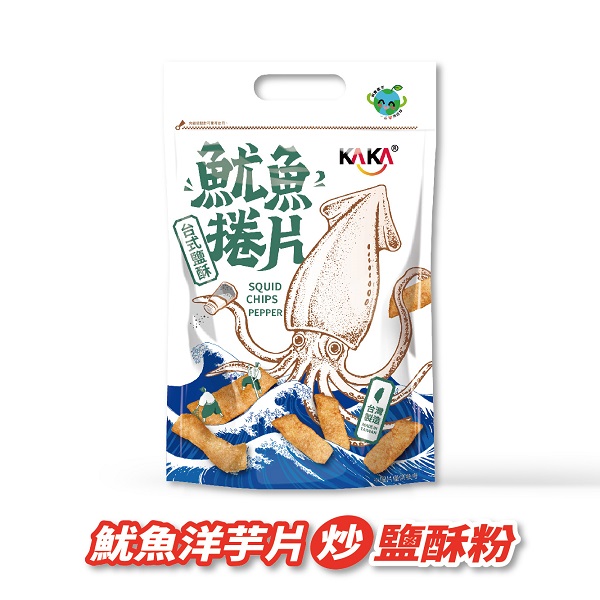 KAKA魷魚捲片80g台式鹽酥