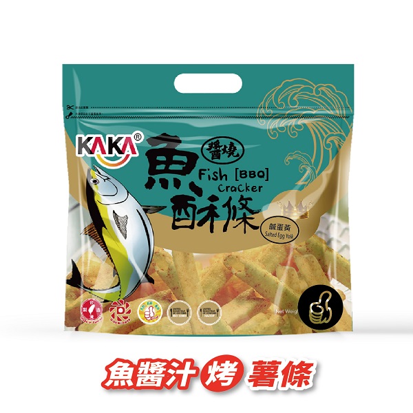 KAKA醬燒魚酥條120g鹹蛋黃