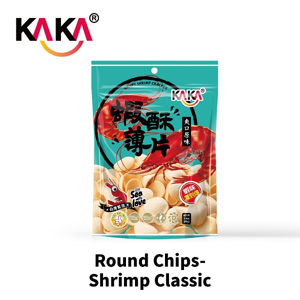 KAKA Round Chips-Shrimp Classic 40g